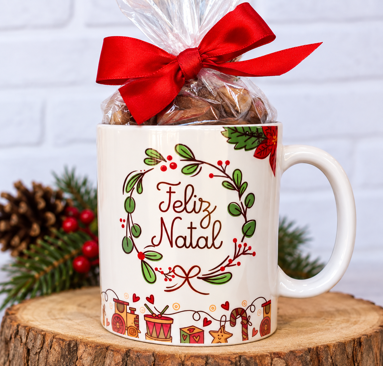 Kit Canecas de Natal Personalizadas