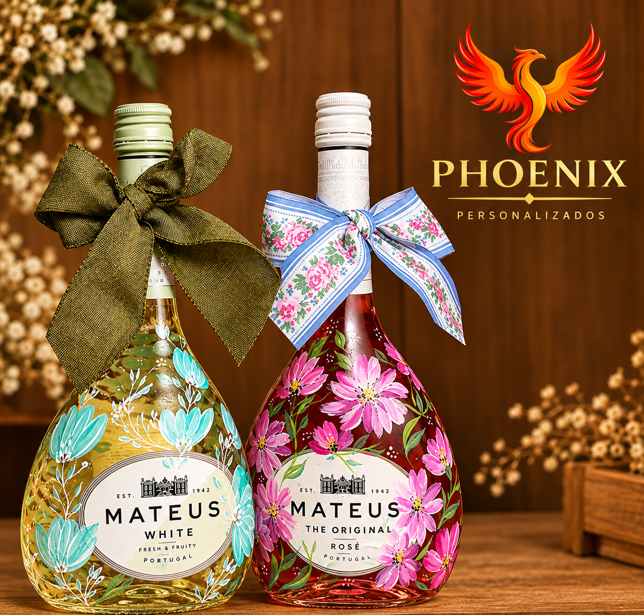 Kit de Vinhos Mateus  Personalizados Phoenix - 2 unidades